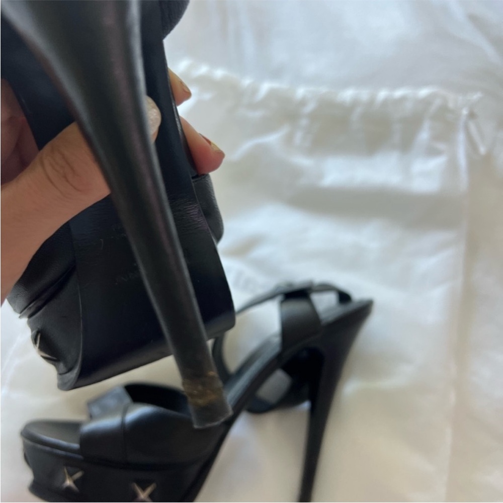 Yves Saint Laurent Black Platform Heels - Picture 2 of 5